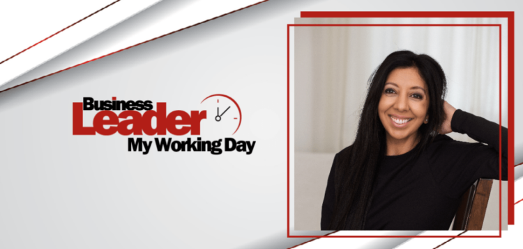 Business Leader Leena Parmar's picture for the article in Business Leader magazine - My working day