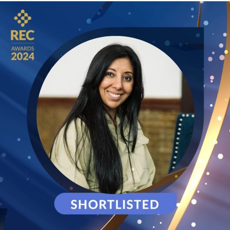 Citrus Connect founder Leena Parmar featured on the REC Awards 2024 candidate experience shortlist image.